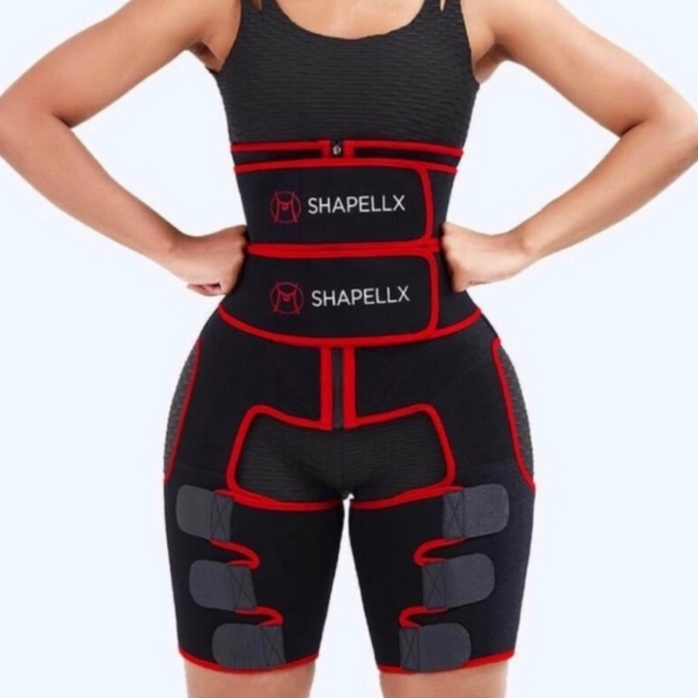 Shapellx 3-In-1 Thermo Active Fat Burner Waist & Thigh Trimmer Butt Lift